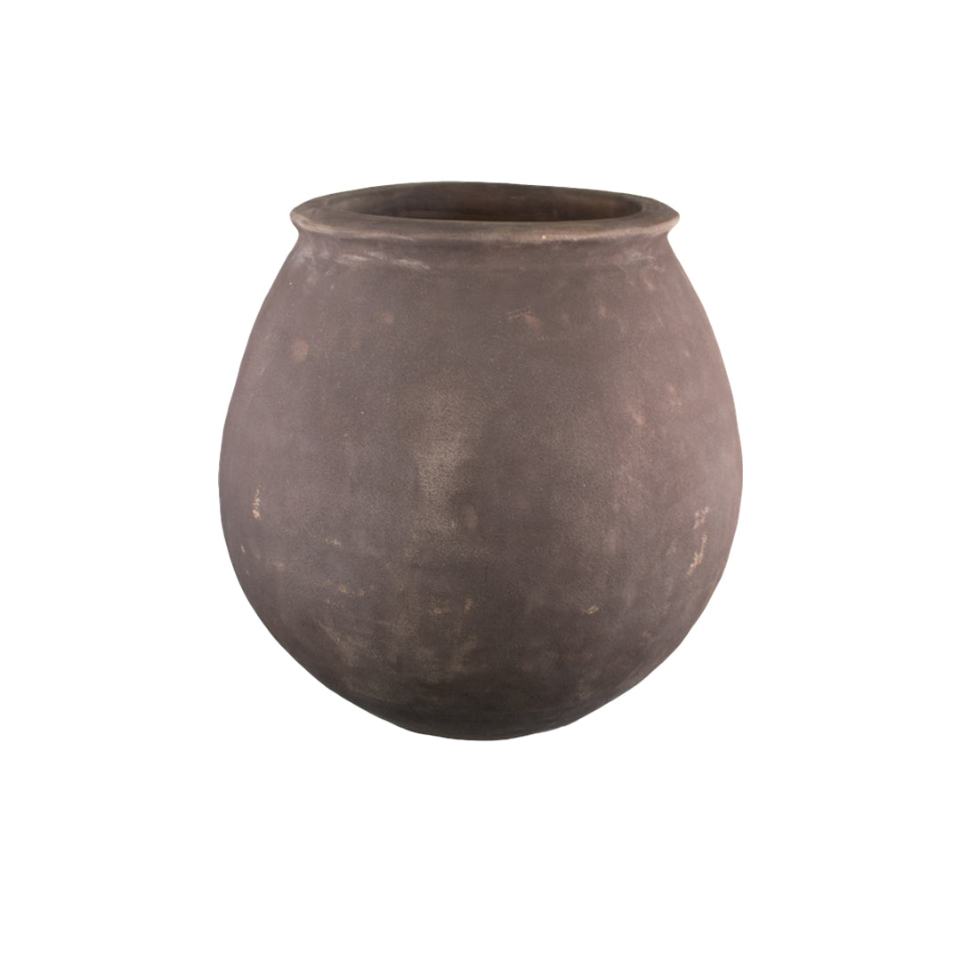 Anterra Bulge Belly Jar Planter in Bterra finish