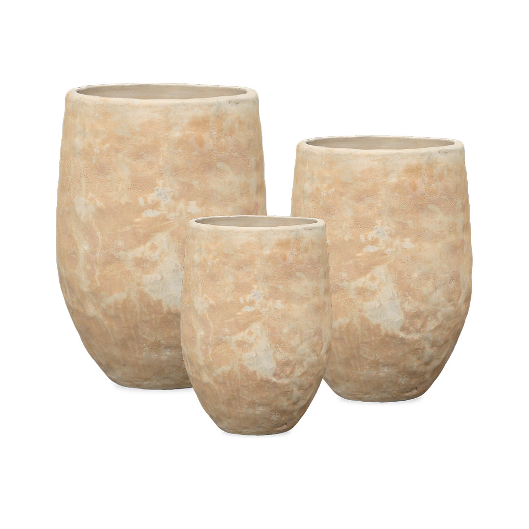 Papago Planter set of 3 in Anterra finish
