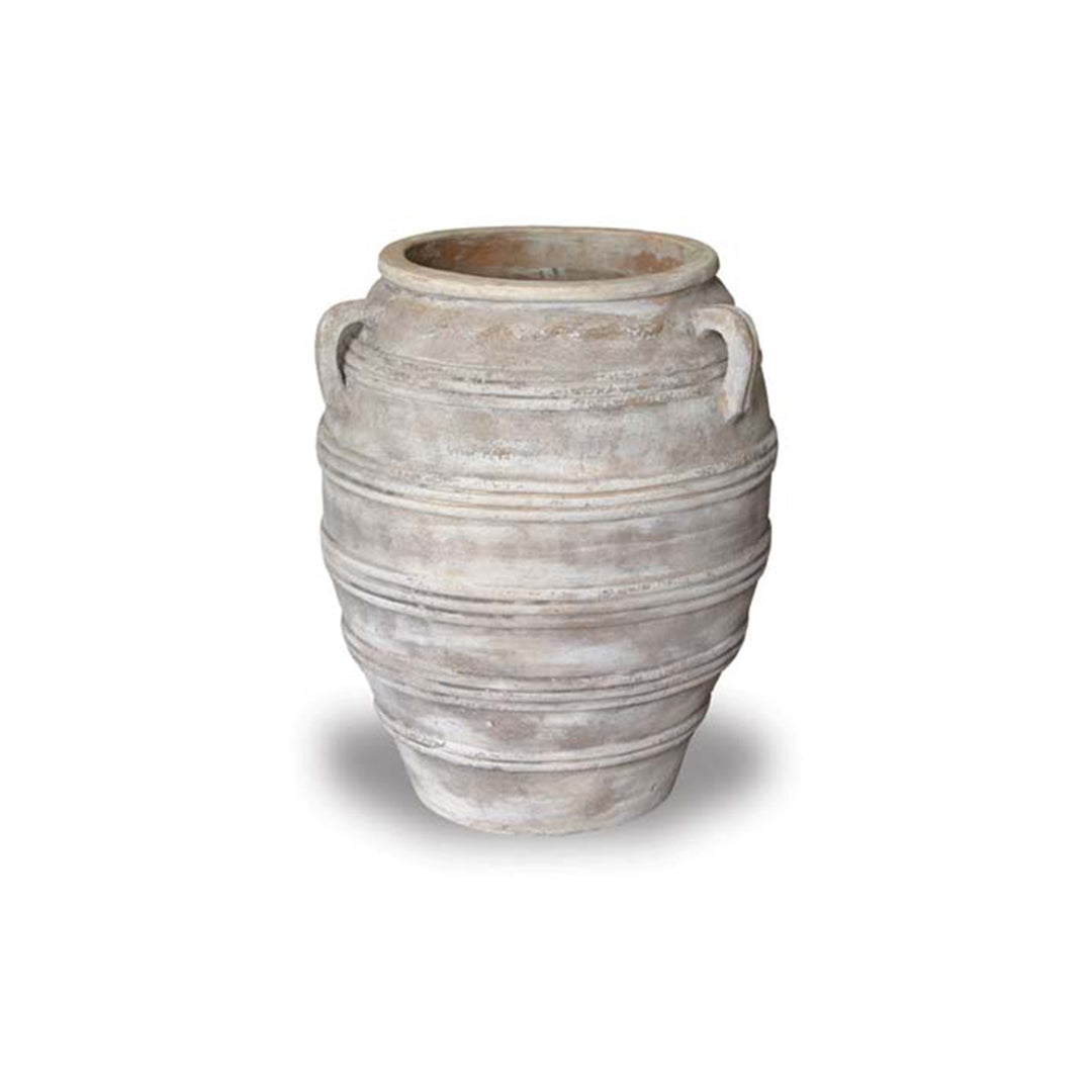 Anterra Round Jar Planter with Handles in Anterra finish
