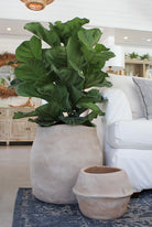 Alternate view of Short Round Planter set of 2
