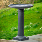 Classic Column Birdbath in Lead Antique finish