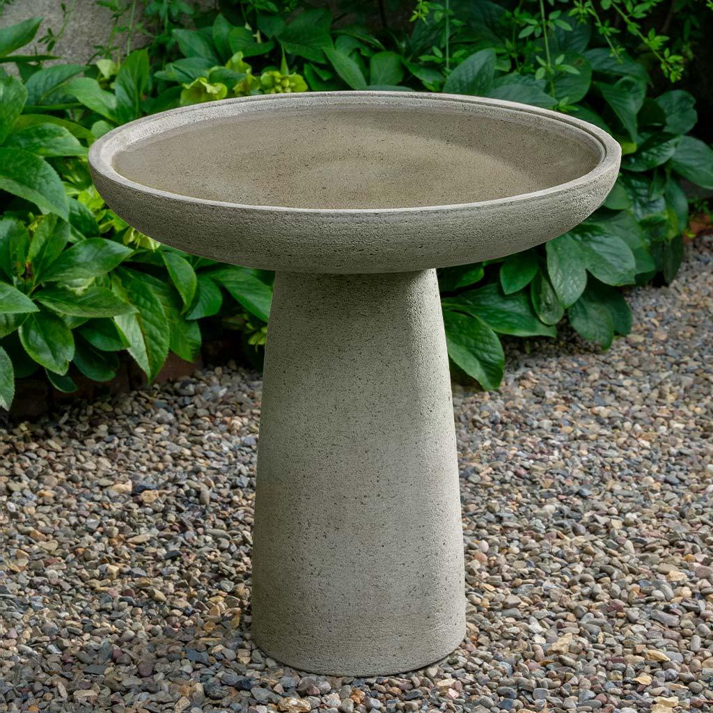 Midford Birdbath in Greystone finish