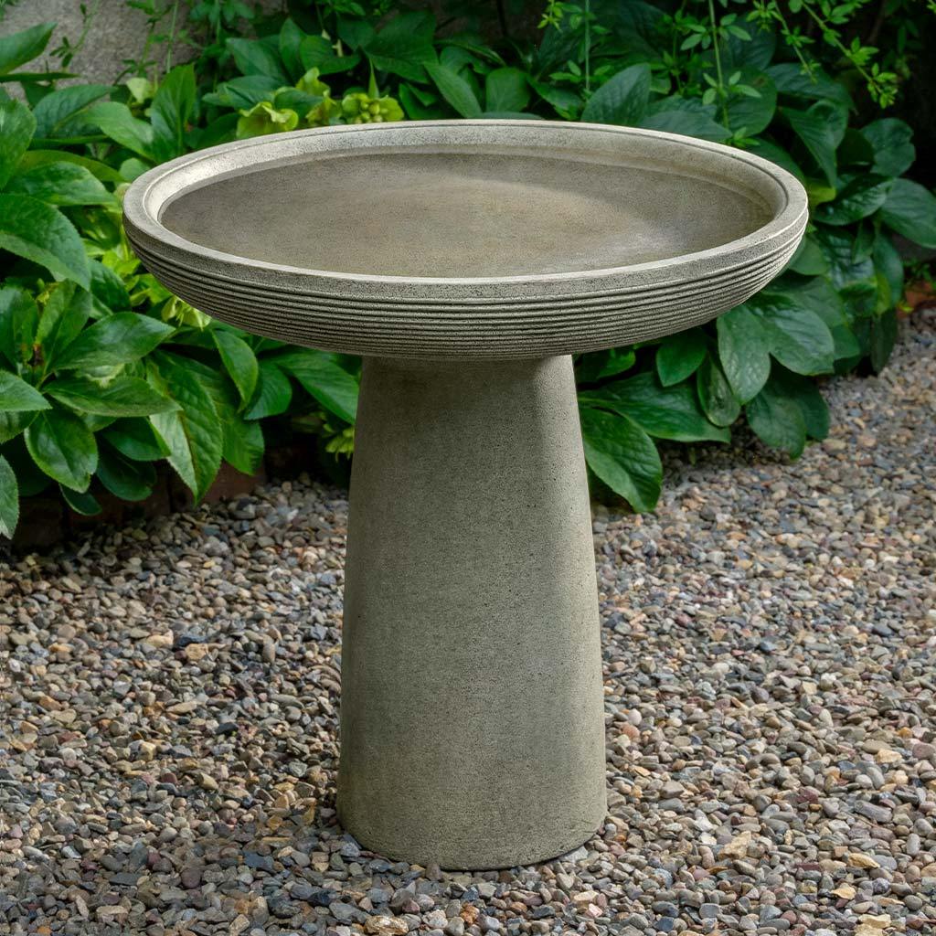 Giles Birdbath in Greystone finish