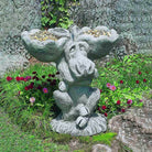 Moose Birdbath/Feeder in Greystone finish