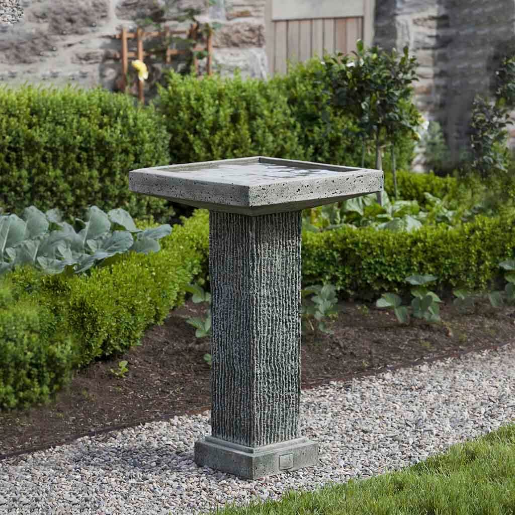 Reef Point Birdbath in Alpine Stone finish