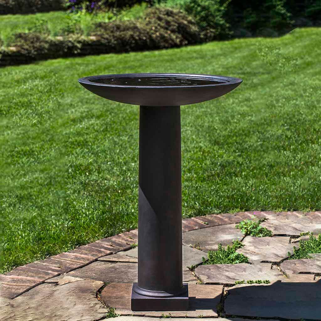 Metropolitan Birdbath in Nero Nuovo finish
