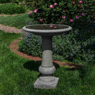 Williamsburg Boxwood Garden Birdbath in Alpine Stone finish