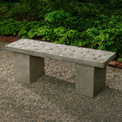 Woodland Leaves Bench in Alpine Stone finish