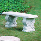 Traditional Straight Bench in Natural finish