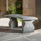 Provencal Curved Bench in Alpine Stone finish