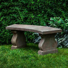 Arles Bench in Aged Limestone finish