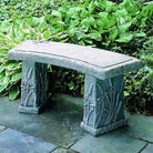 Dragonfly Curved Bench in Alpine Stone finish