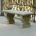 Longwood Main Fountain Garden Bench in Greystone finish