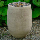 Bebel Pebble Fountain, Tall outdoor fountain