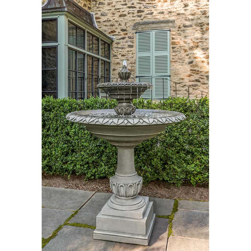 Richmond Hill Fountain outdoor garden fountain in Alpine Stone finish