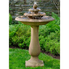 Cladridge Fountain outdoor fountain in Aged Limestone