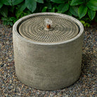 Low Salinas Cosmos Fountain in Greystone finish by Campania