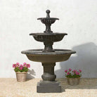 Vicobello Tiered Garden Fountain in Nero Nuovo finish