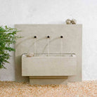 X3 Modern Garden Fountain in Verde finish