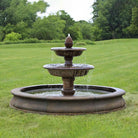 Beaufort Estate Garden Fountain in Pietra Nuova finish
