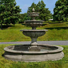 Estate Longvue Grand Garden Fountain in Alpine Stone finish by Campania