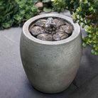 M-Series Camellia Fountain outdoor fountain in Alpine Stone
