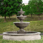 Monteros Estate Fountain with Basin in Alpine Stone finish by Campania