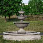Fonthill Estate Fountain with Basin in Alpine Stone finish