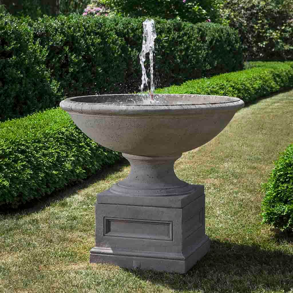 Condotti Fountain outdoor garden fountain in Alpine Stone finish