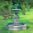 Palazzo Urn Garden Fountain in Greystone finish