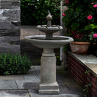 Westover Fountain outdoor garden fountain in Alpine Stone finish