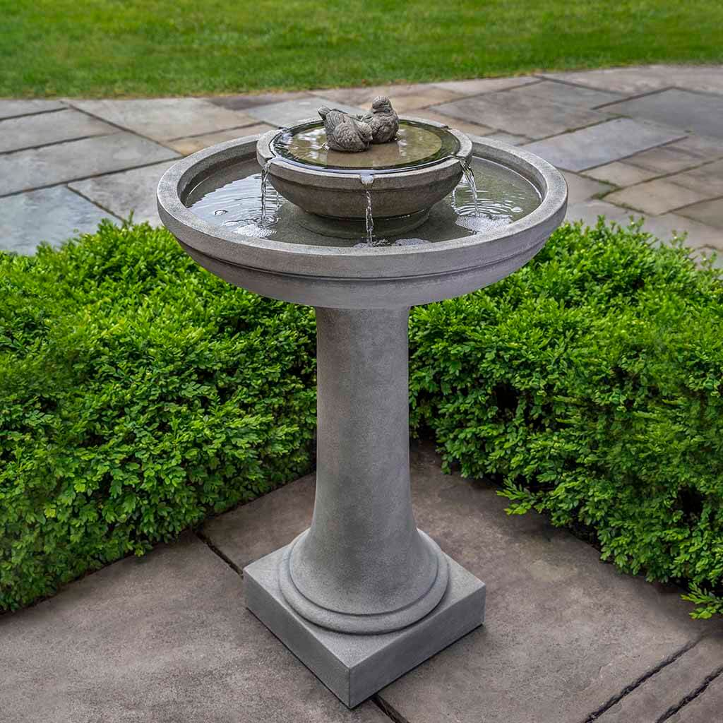 Dolce Nido Garden Fountain in Alpine Stone finish by Campania