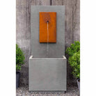 MC-1 Fountain - Corten Steel Face outdoor fountain in Alpine Stone