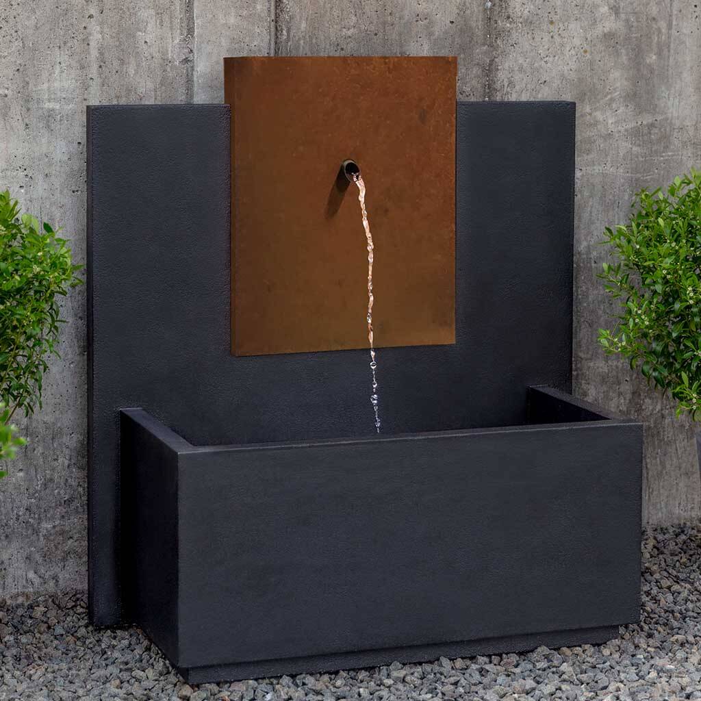 MC-3 Fountain - Corten Steel Face outdoor fountain