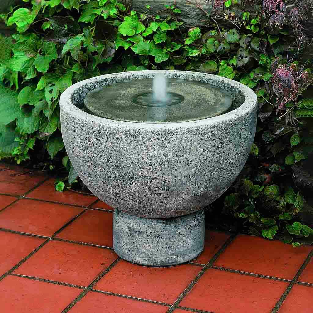 Rustica Pot Fountain outdoor fountain in Alpine Stone