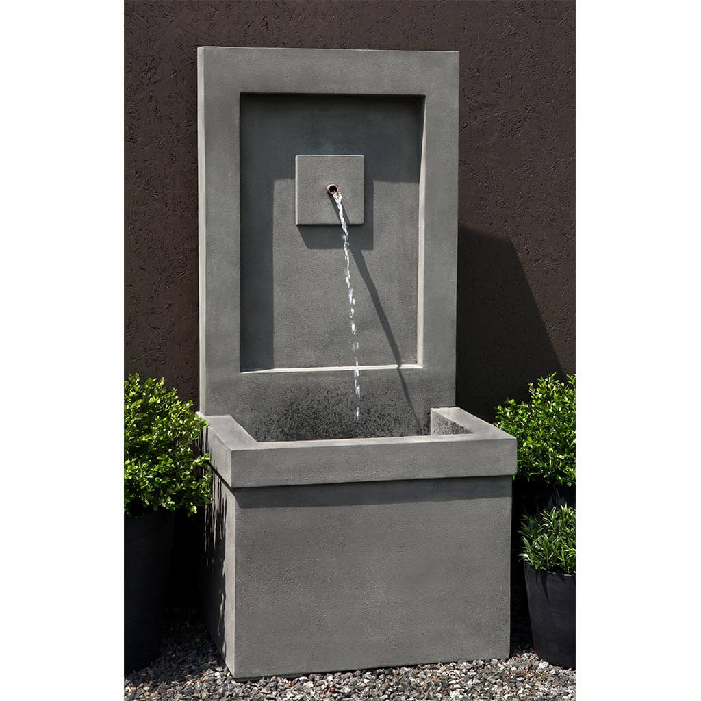 Brentwood Fountain outdoor garden fountain in Greystone finish