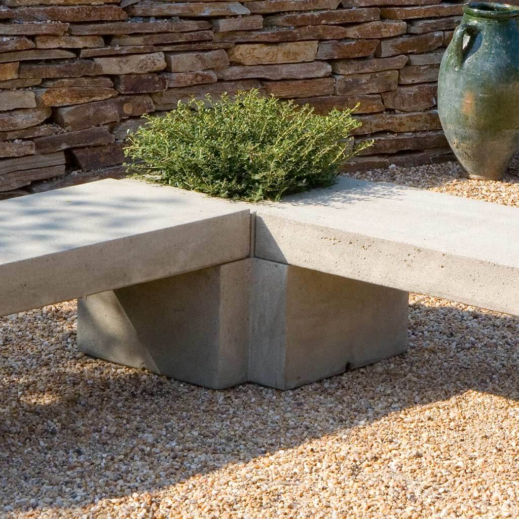 Modular Corner Planter in Verde finish