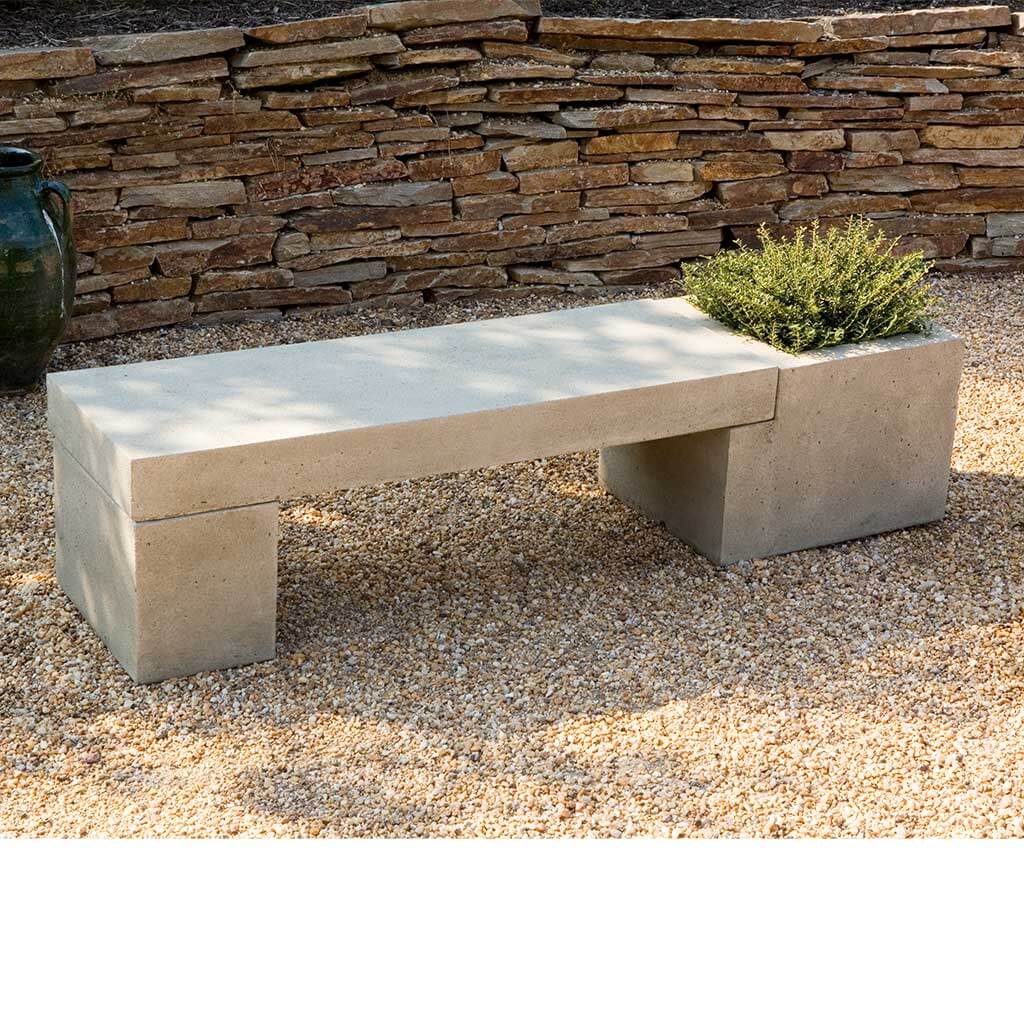 Modular Bench Configuration 1 in Verde finish