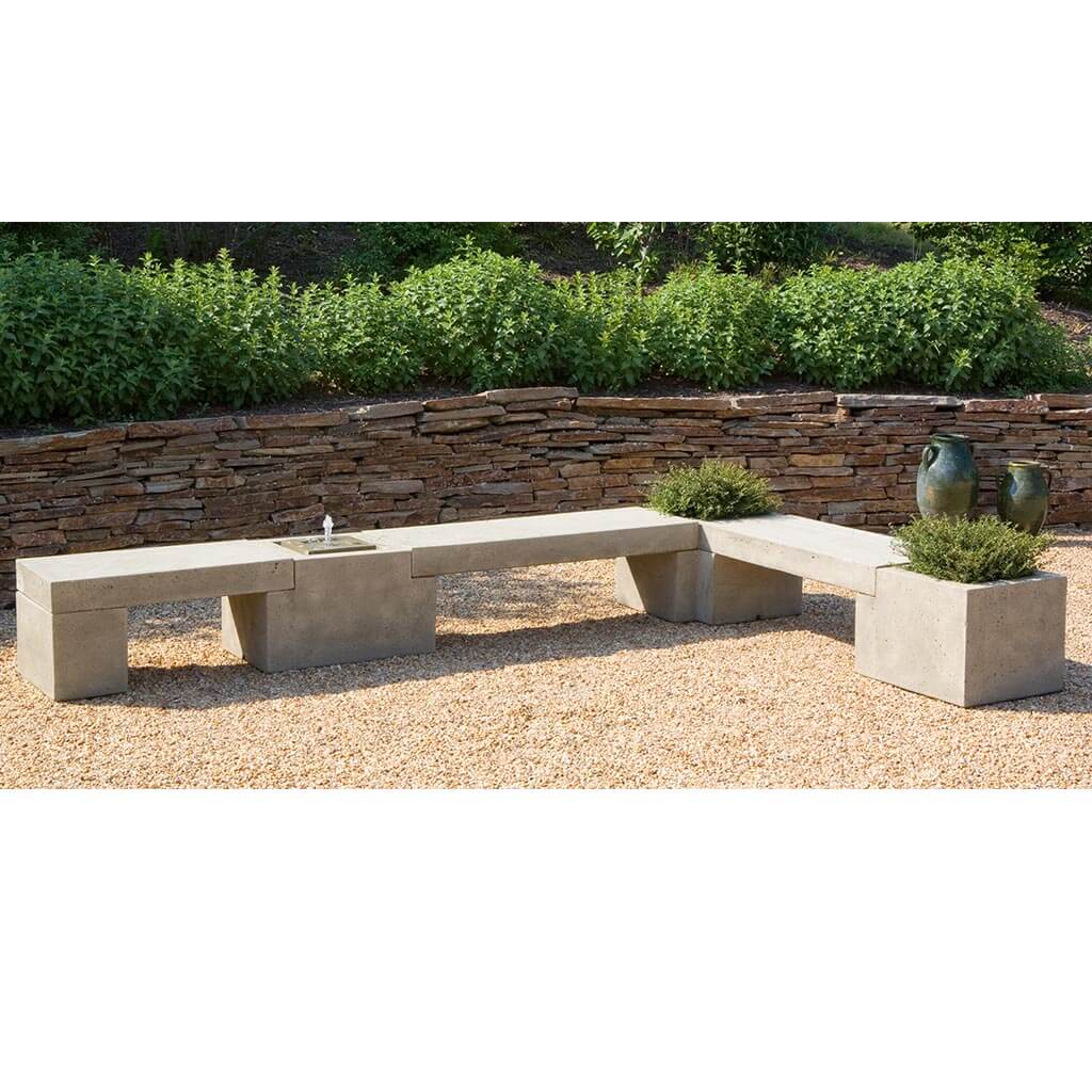 Modular Bench Configuration 3 in Verde finish